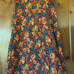 Vintage Floral Women's Skirt - Multicolor